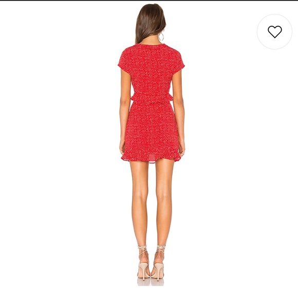 COPY - Revolve By the Way Polka Dot Dress Red - Picture 3 of 3